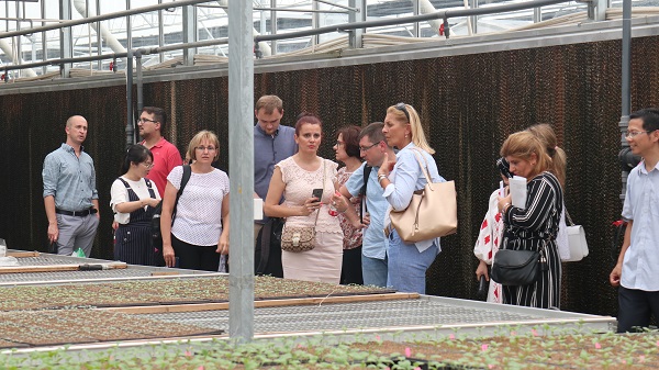 研修班一行来到由芭乐视频APP下载IOS下载网站与萧山农科所联合搭建的现代农业产业园进行考察 研修班一行来到由芭乐视频APP下载IOS下载网站与萧山农科所联合搭建的现代农业产业园进行考察