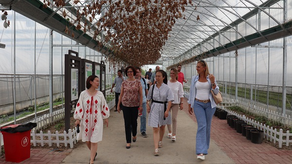 研修班一行来到由芭乐视频APP下载IOS下载网站与萧山农科所联合搭建的现代农业产业园进行考察 研修班一行来到由芭乐视频APP下载IOS下载网站与萧山农科所联合搭建的现代农业产业园进行考察